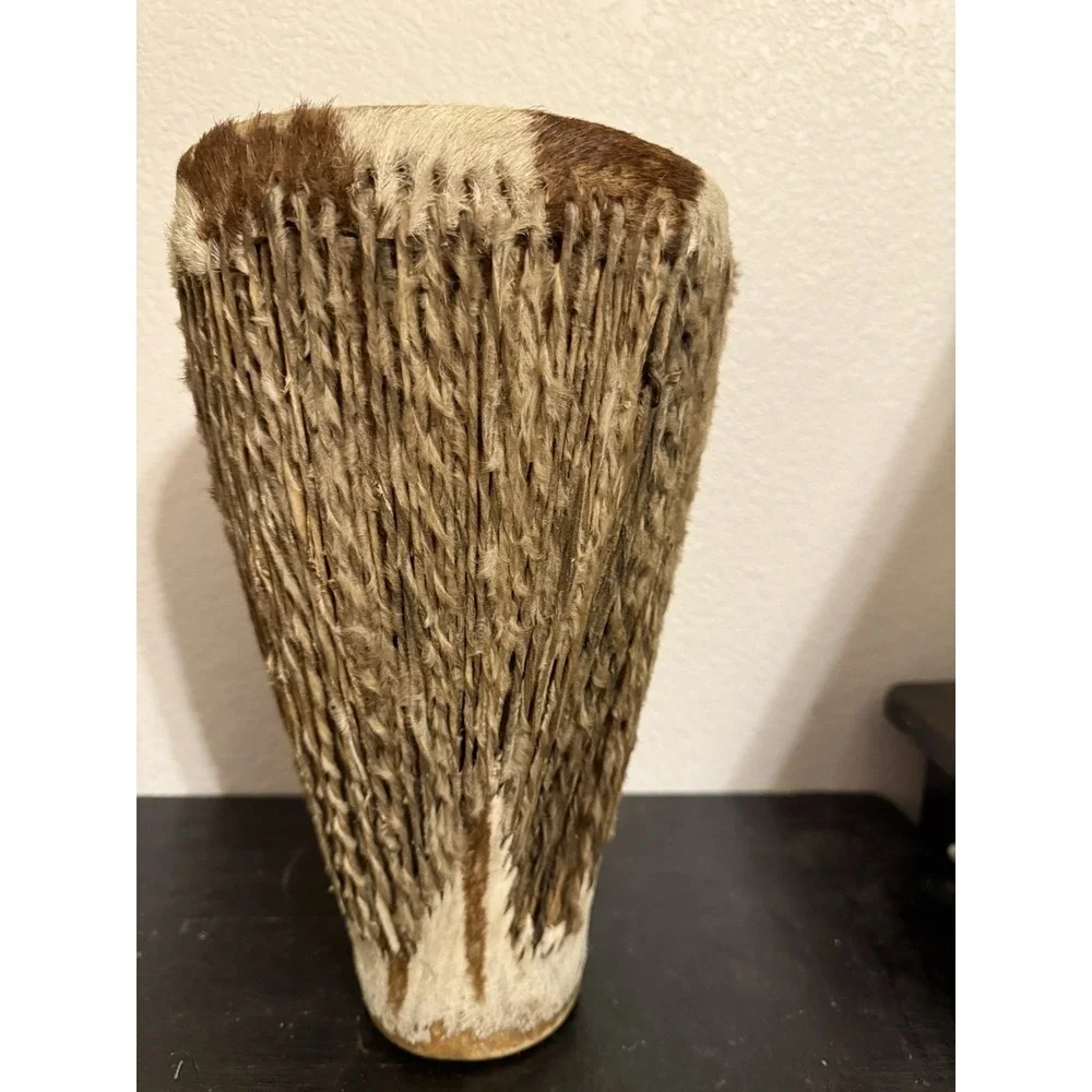 African Bongo Drum Zebra‎ Fur 12